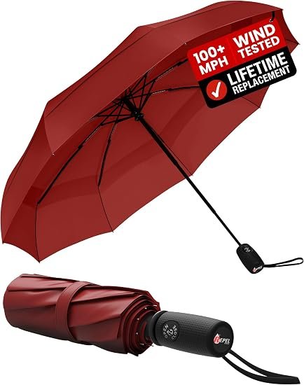 Repel portable umbrella 100MPH tested 