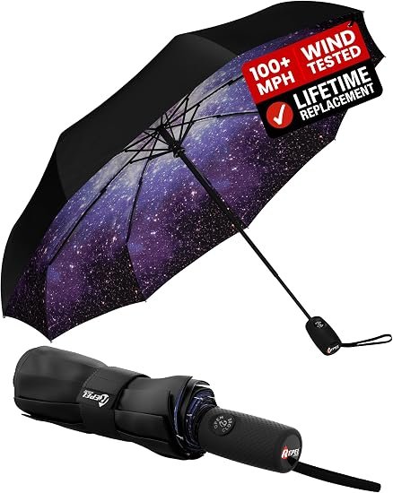 Storm-tested umbrella made by Repel 
